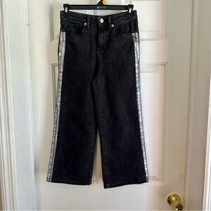 Epic Threads Girls Black Flare Crop Jeans